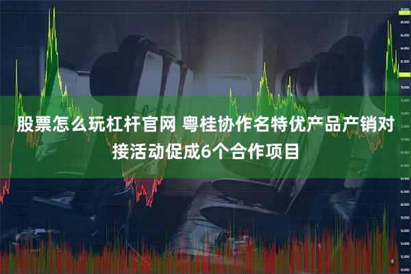 股票怎么玩杠杆官网 粤桂协作名特优产品产销对接活动促成6个合作项目