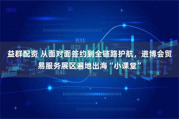 益群配资 从面对面签约到全链路护航，进博会贸易服务展区遍地出海“小课堂”