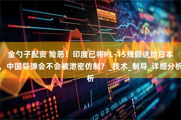 金勺子配资 险恶！印度已将PL-15残骸送给日本，中国导弹会不会被泄密仿制？_技术_制导_详细分析