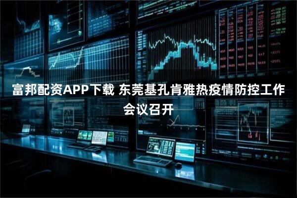 富邦配资APP下载 东莞基孔肯雅热疫情防控工作会议召开