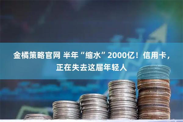 金橘策略官网 半年“缩水”2000亿！信用卡，正在失去这届年轻人
